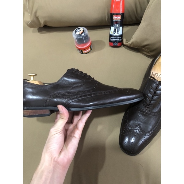 [Giày 2hand] [Size 41] [TonaShoe] Giày Tây Kiểu Dáng Wingtips Broughe Thương Hiệu Esprendor Đình Đám Tại Châu Âu