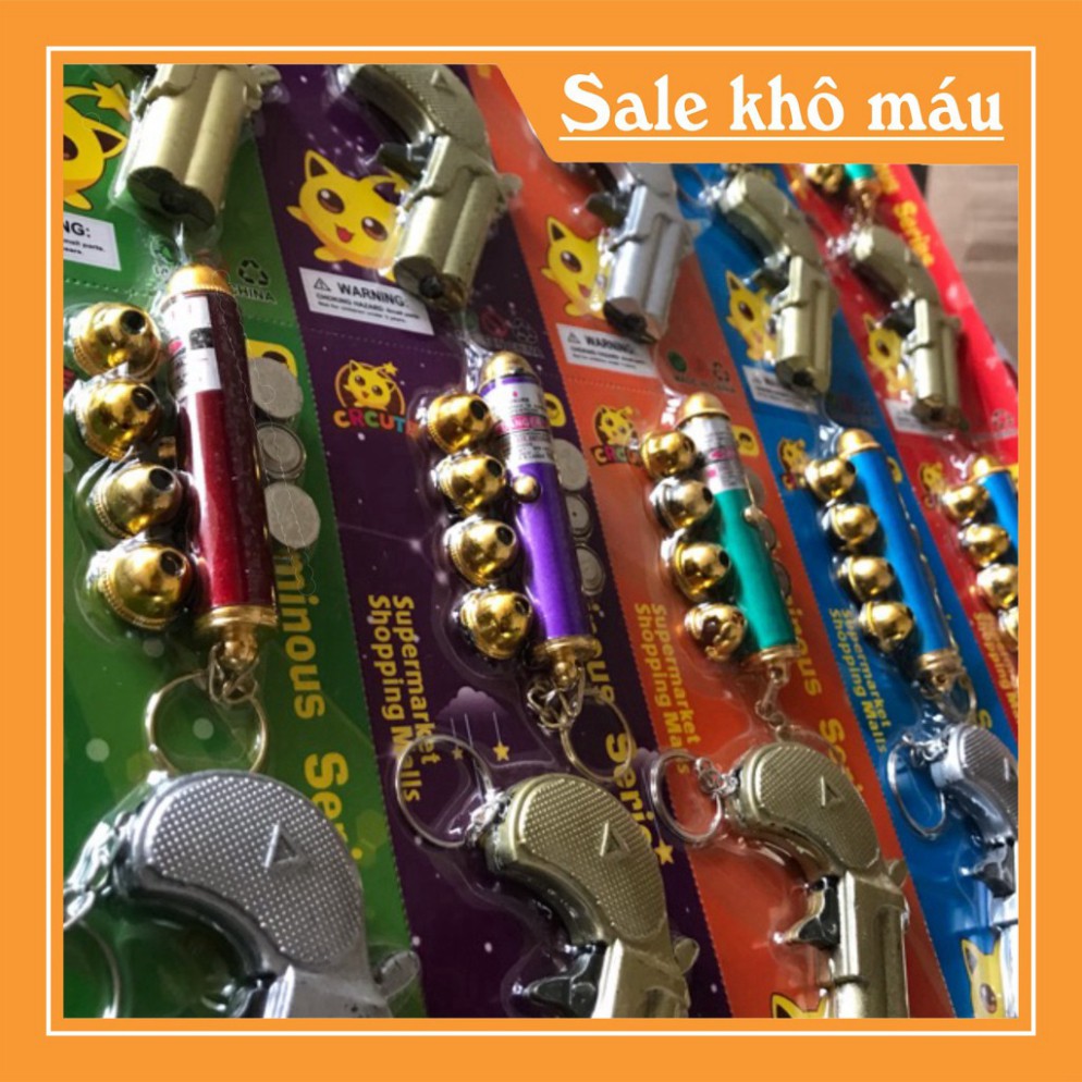 💥XẢ KHO💥 18 bộ đèn laze kèm móc khoá đèn pin hình súng