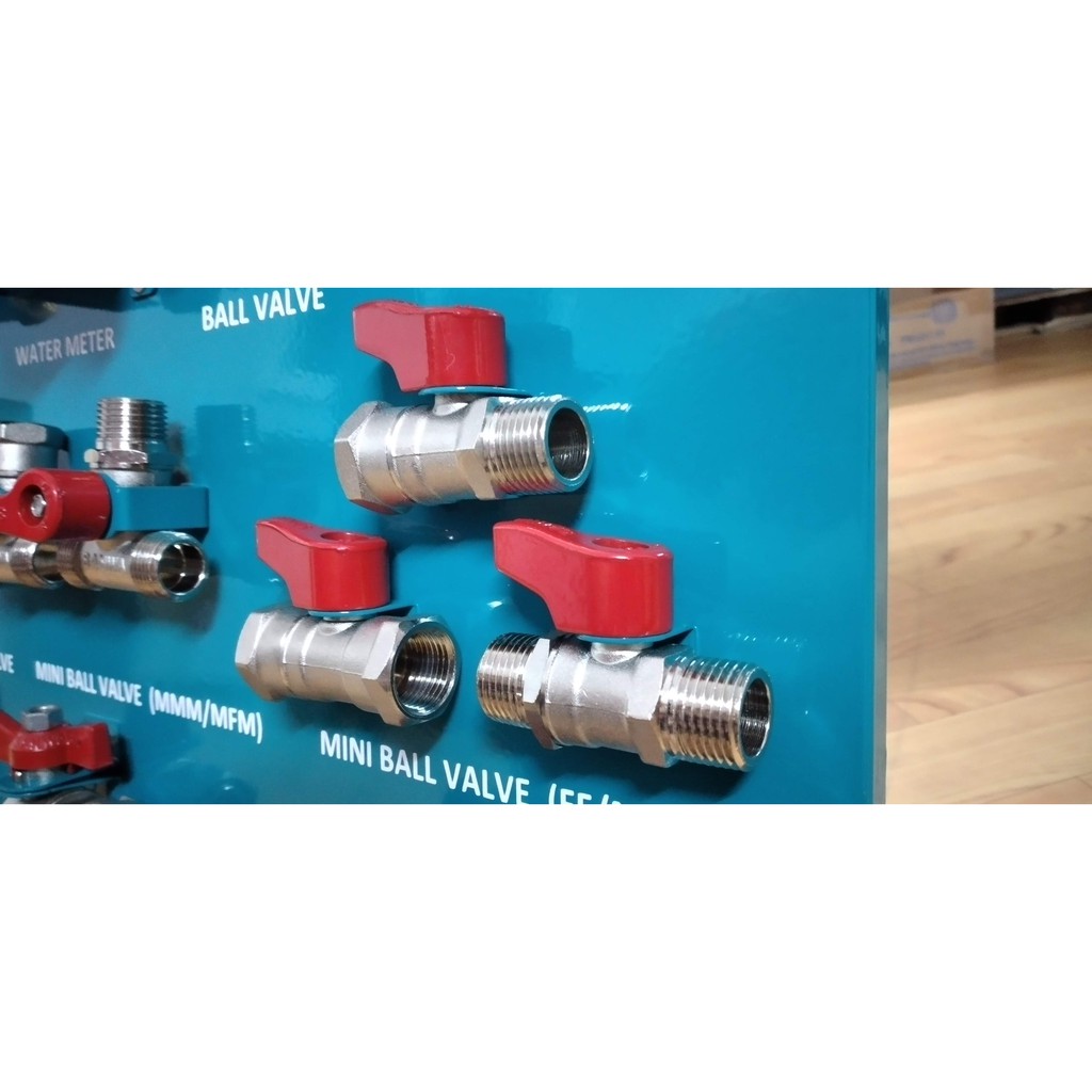 Van bi 1 ren trong ren ngoài Sanwa 1/2" BV15MF Thái Lan tay đỏ, có xuất hóa đơn VAT