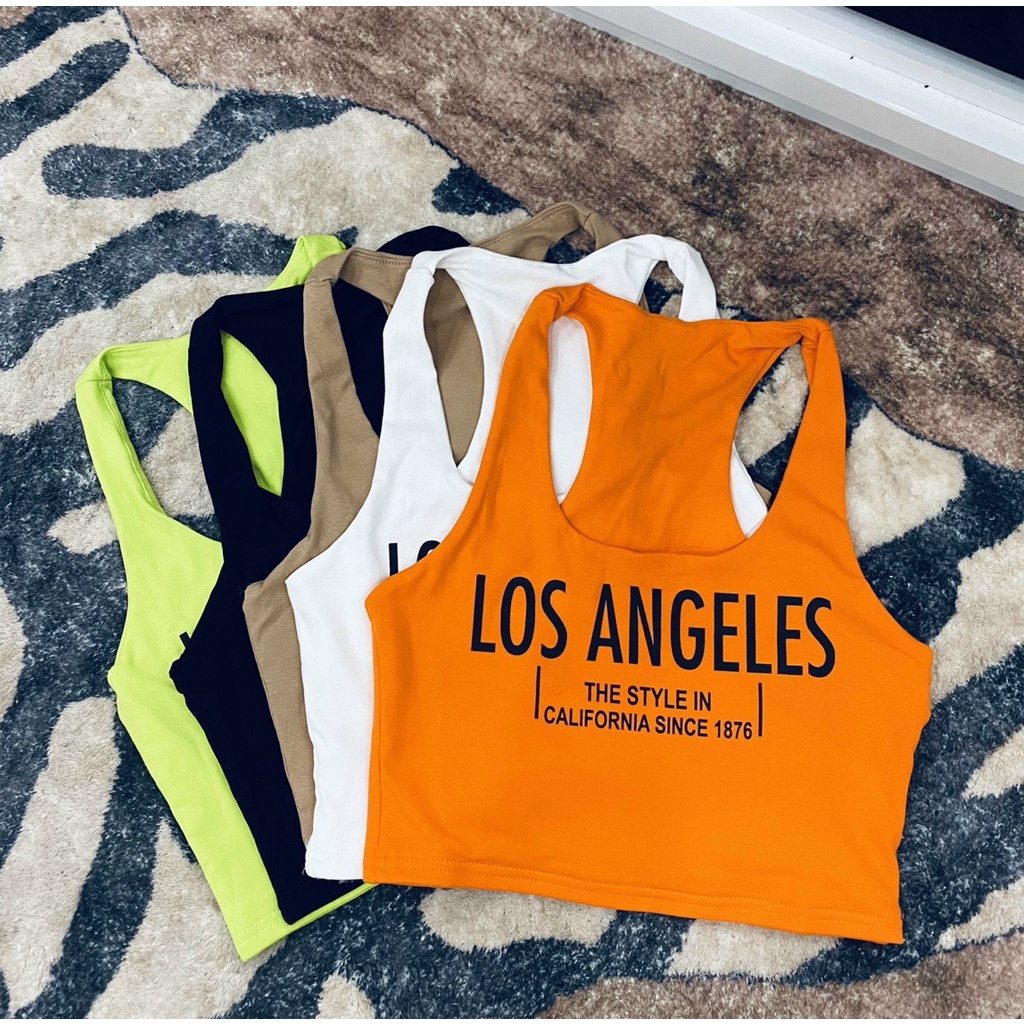 Áo Ba Lỗ 2 Lớp In Chữ Los