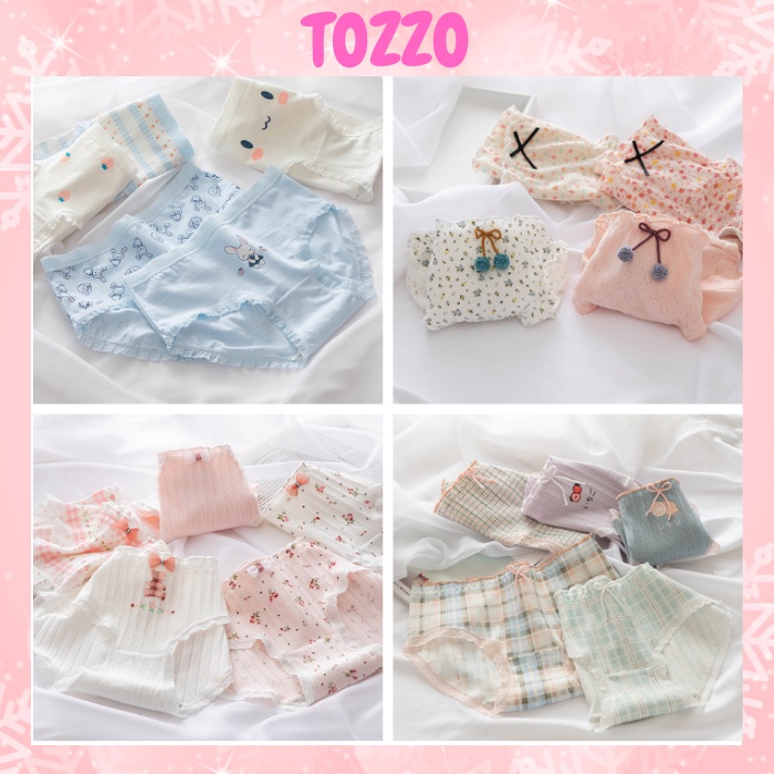 Quần lót nữ cotton TOZZO kiểu dáng sexy mặc trong váy cute dễ thương QL01