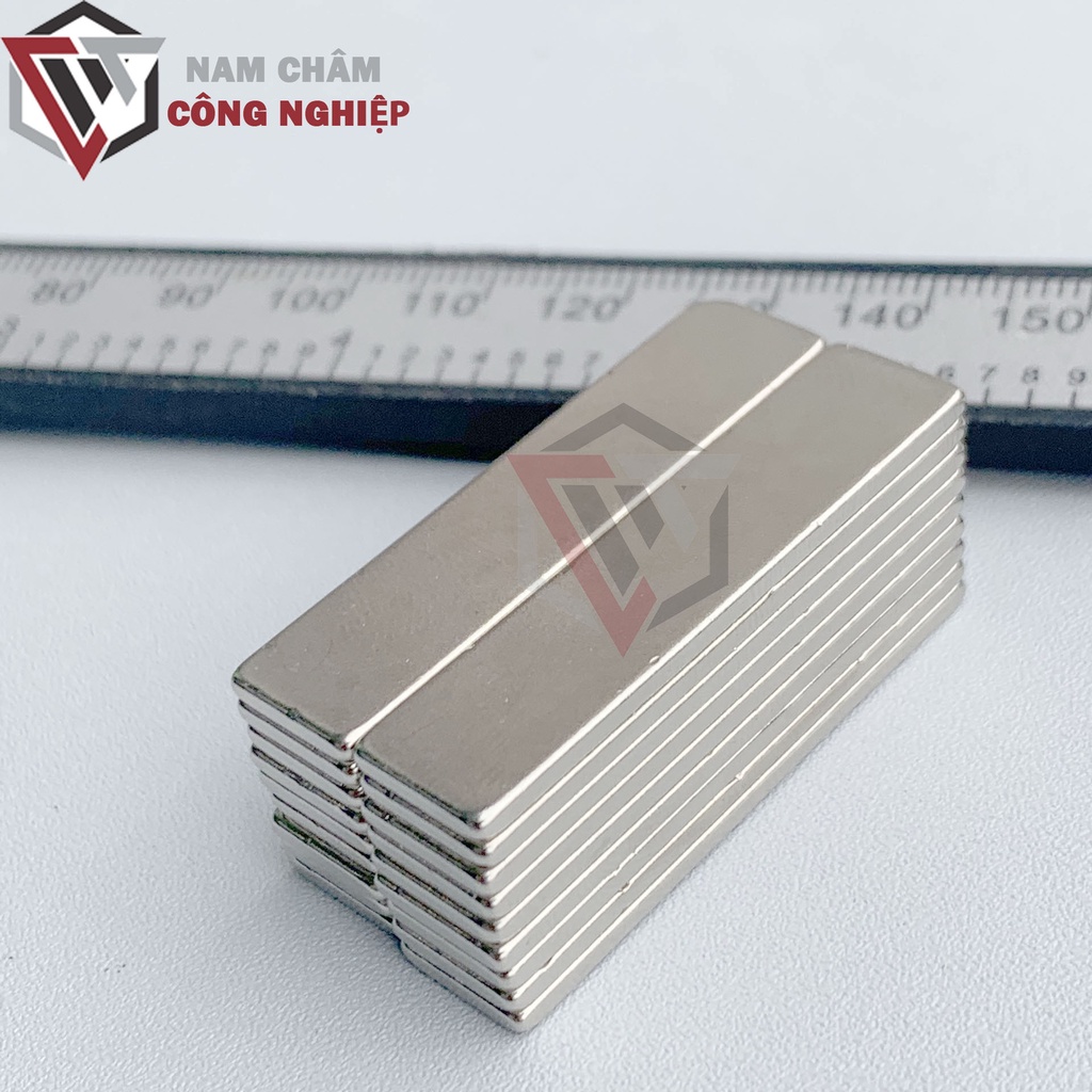Nam châm chữ nhật 40x10x2mm nam châm đất hiếm giá rẻ siêu mạnh
