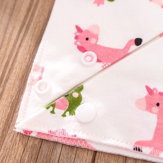 Combo 2 khăn yếm tam giác cotton mềm mịn cho bé