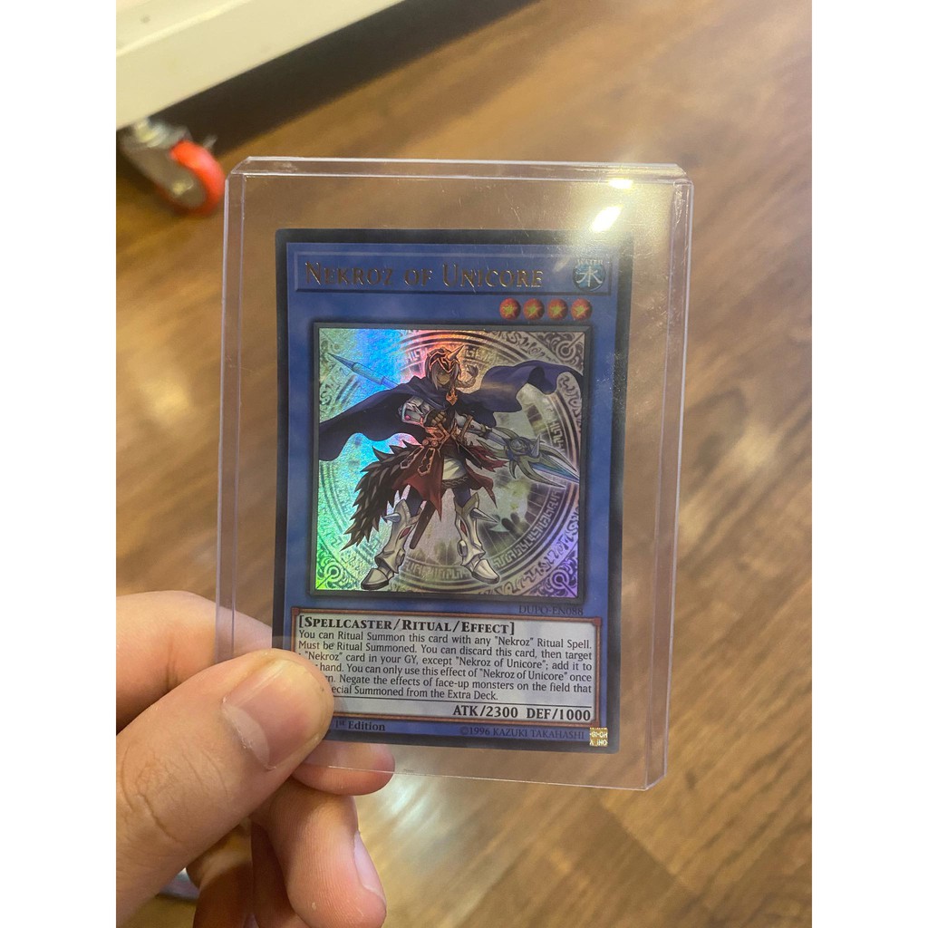 Lá bài thẻ bài Yugioh Nekroz Of Unicore – Ultra Rare - Tặng bọc bài nhựa bảo quản