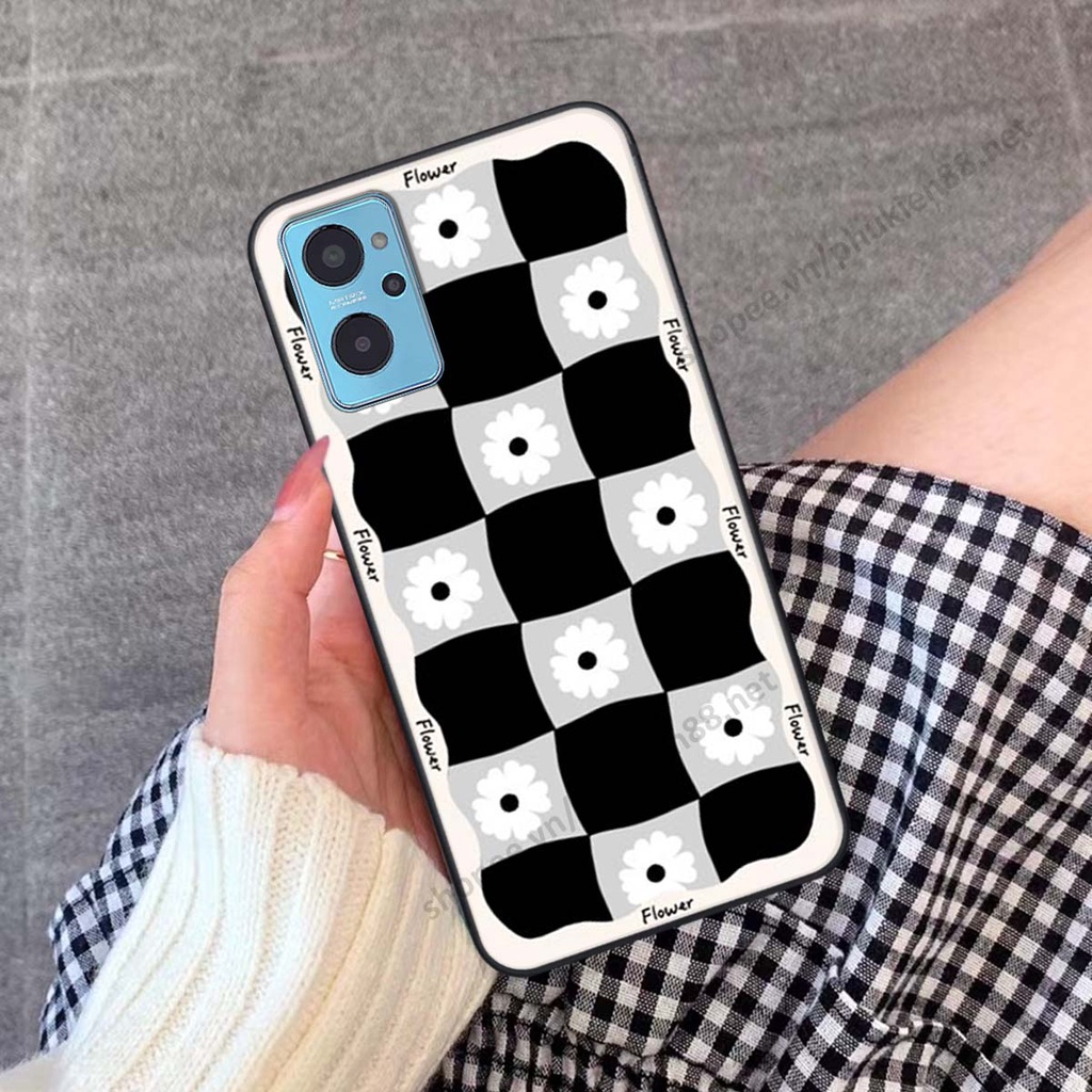 Ốp lưng Realme 9i ốp điện thoại LineBear, bé tóc xù, hoa siêu đẹp