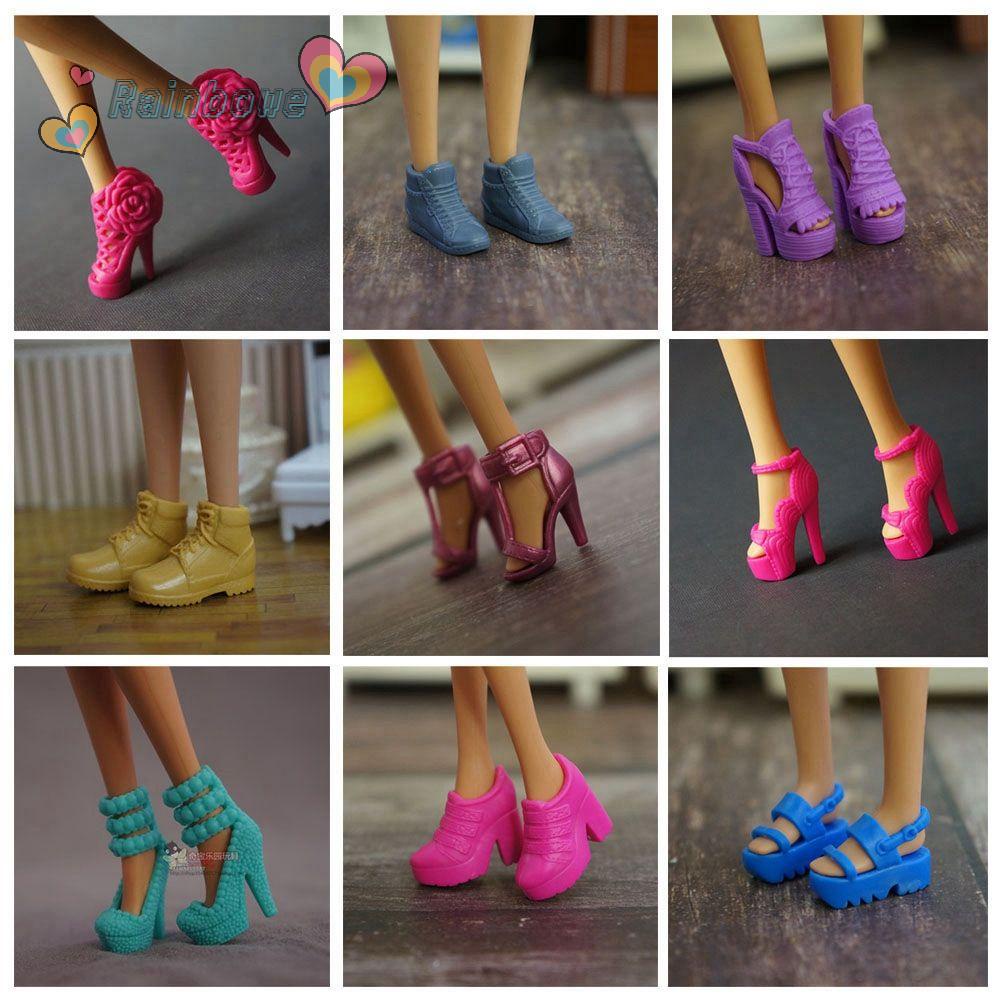 Giày cao gót nhựa nhiều màu sắc thời trang cho búp bê 1/6 30 mẫu 2.2cm