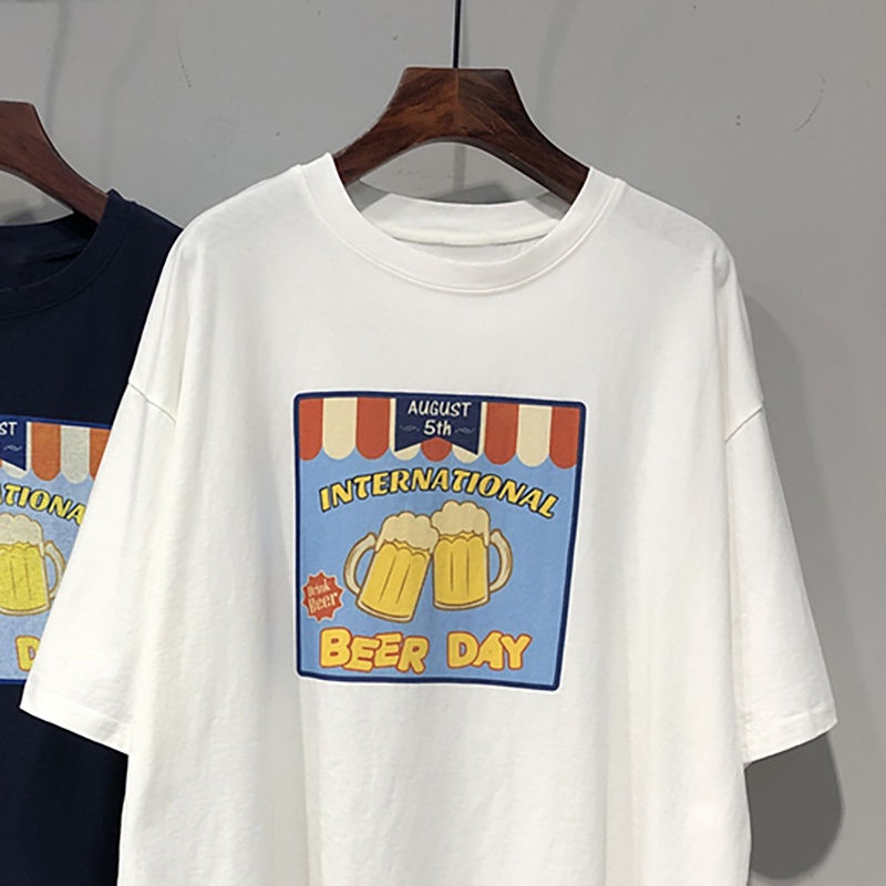 NRVP Áo Thun Tay Ngắn Cổ Tròn Thời Trang Mùa Hè Phong Cách Hàn Quốc 2022 Cho Nam Và Nữ