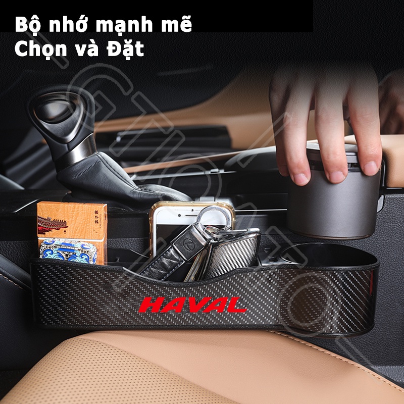 GTIOATO Khay Để Đồ Khe Ghế Ô Tô Khay ĐựNg Đồ Ô Tô Khay Đựng Đồ Đa Năng Cắm Khe Ghế Xe Sợi Carbon Khay Đựng Đồ Khe Ghế Ô Tô Đồ Đa Năng Cắm Khe Ghế Ô Tô Phụ KiệN Ô Tô Cho Haval H6 Jolion
