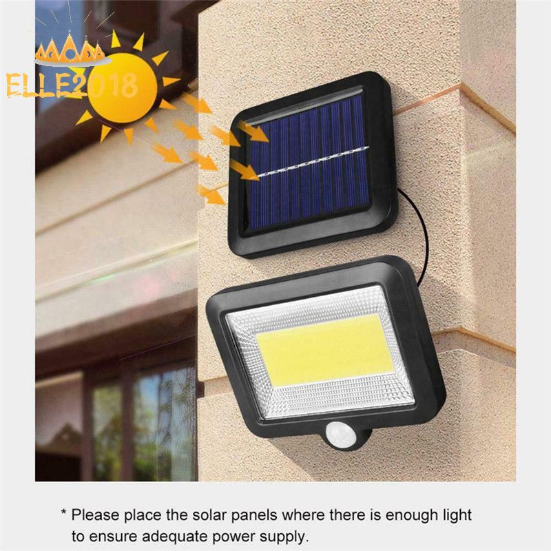 ♕♕ 30W 100LED COB Solar Powered Light Street Spotlight Solar Lamp Outdoor Garden Security Night Wall Split Solar Light {elle2018}