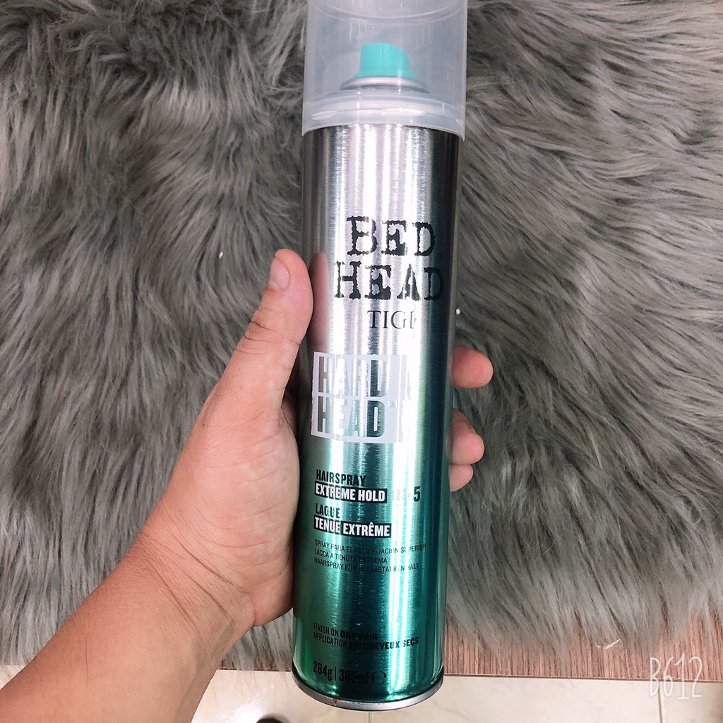 Keo xịt giữ nếp tóc siêu cứng HERD HEAD BED HEAD TIGI 385ML