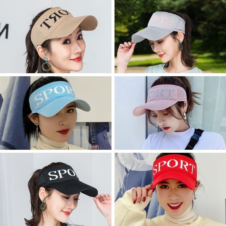 Mũ lưỡi chai nữ mũ nửa đầu thể thao Sport MU01