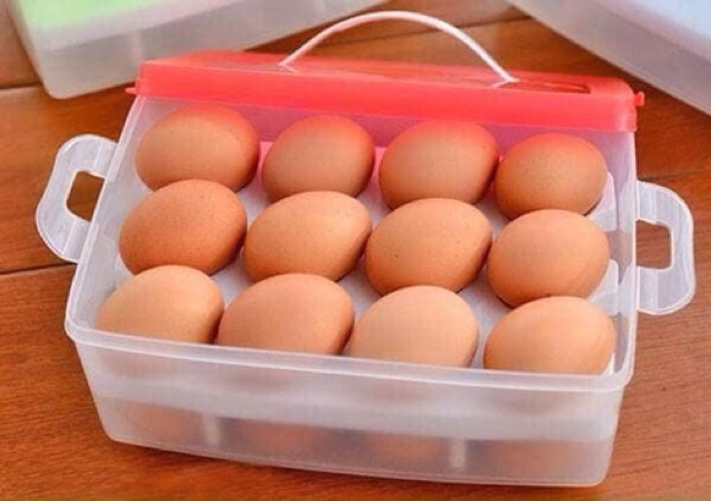 Hộp đựng trứng 24 quả 2 tầng