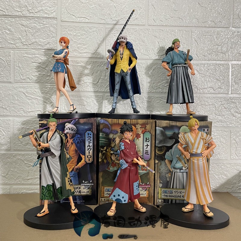 Mô hình One Piece Luffy Zoro Sanji Nami Robin Chopper Usopp Brook O Kiku ở wano quốc