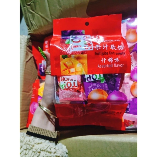 Kẹo TOP trái cây mix đủ vị - kẹo dẻo trái cây Top fruit