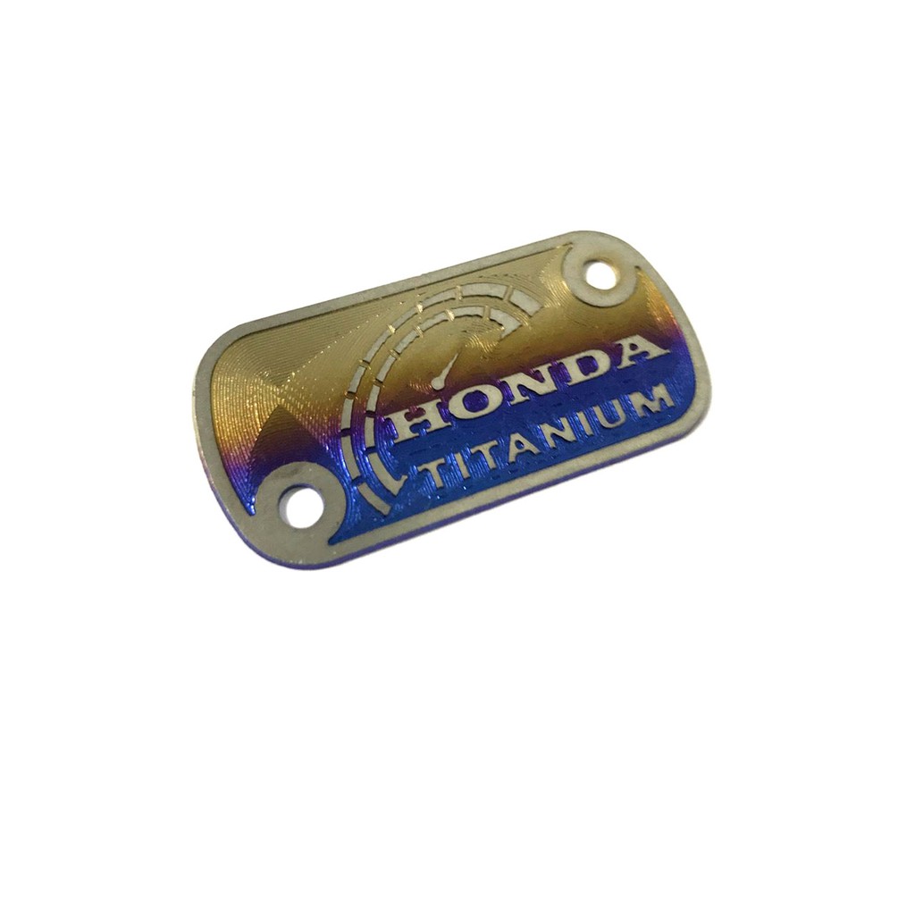 Ốp nắp dầu Titanium nhiều mẫu gắn đủ xe bán kèm combo 2 ốc GR5 4li15 đầu dù