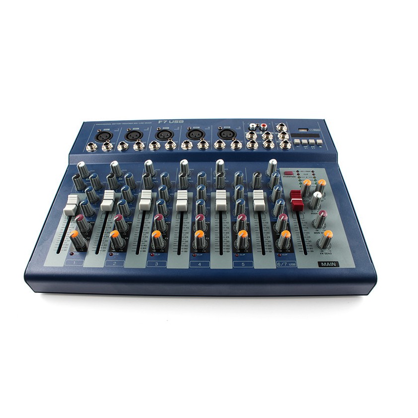 Mixer F7 USB Giá Rẻ Chất Lượng - Mixer Livestream, karaoke