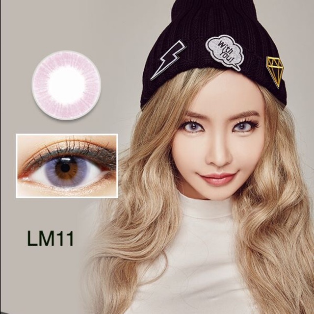 |CÓ SẴN| Lens (Kính áp tròng) Hàn Quốc LM11 Pink (Lens Me)