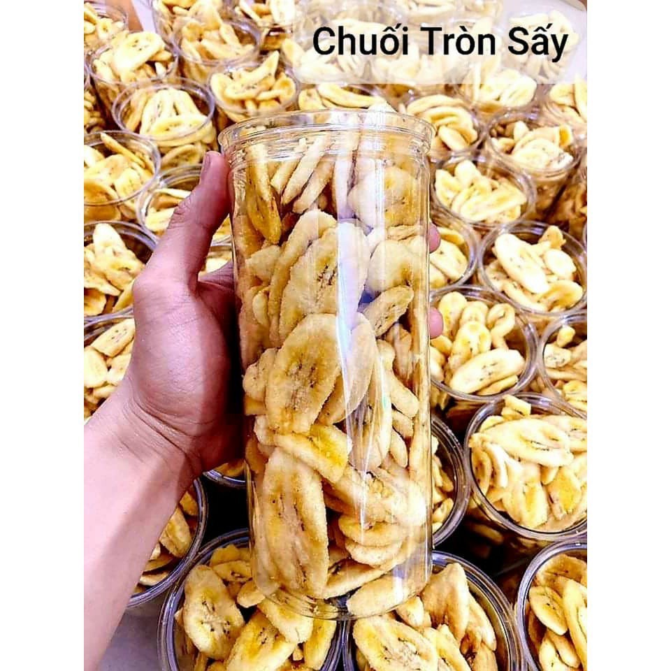 [Hàng Xuất Khẩu] Chuối sấy giòn Đà Lạt giòn rụm, không chát - Lon Pet 250gr /Túi 400G