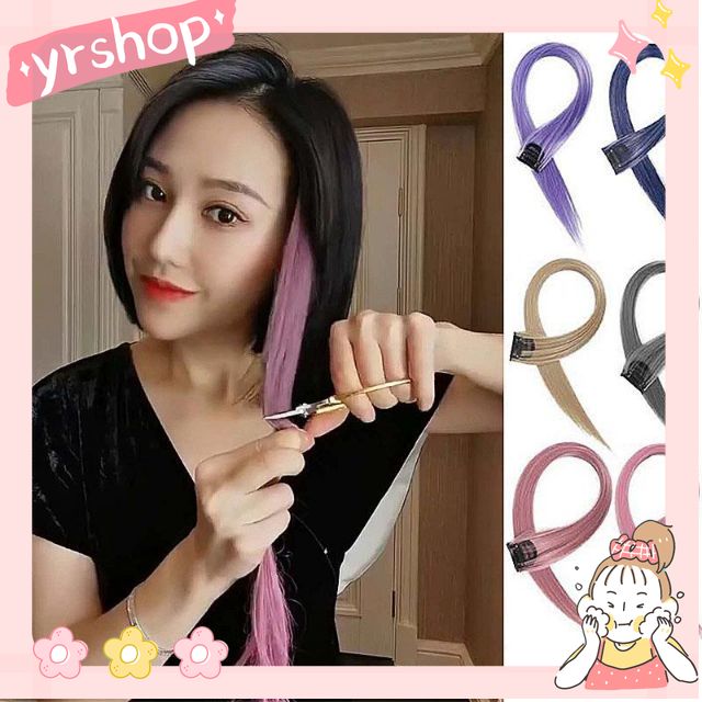 Tóc giả thẳng dài nhiều màu tùy chọn thời trang cho nữ