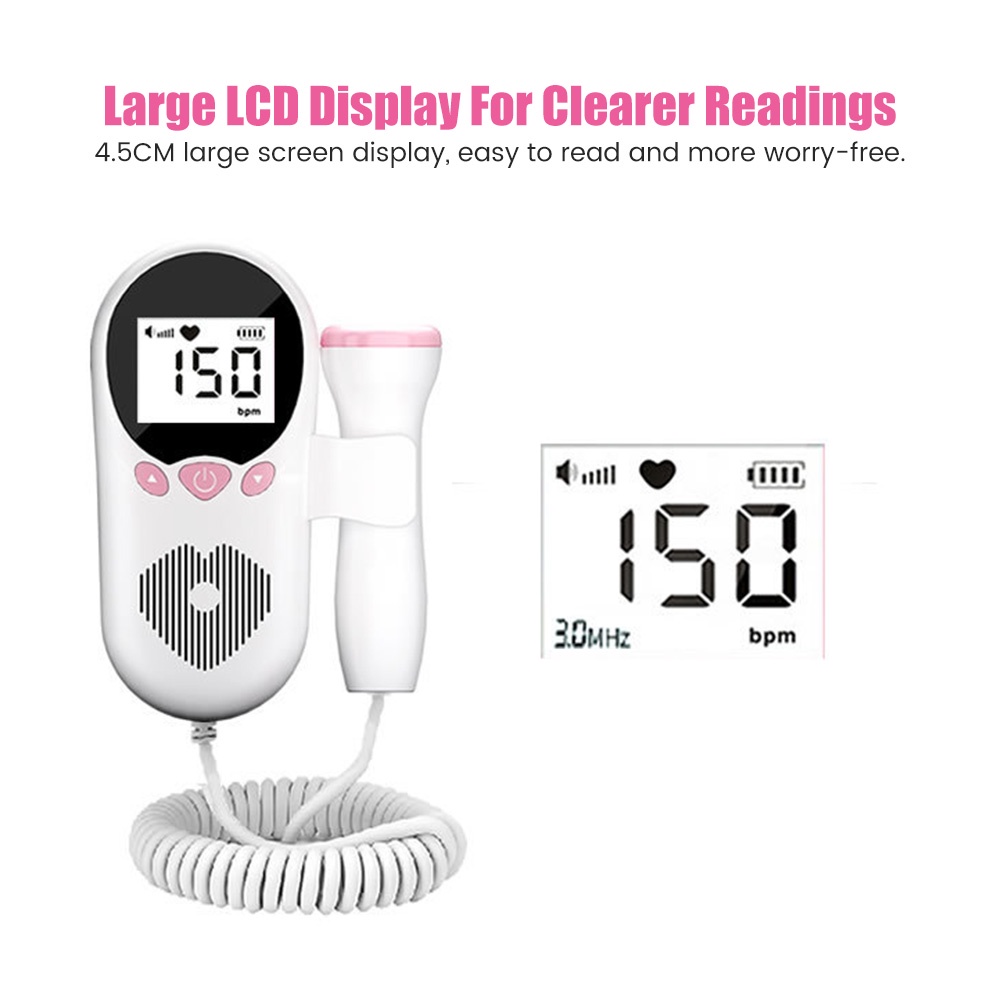 Máy Đo Nhịp Tim Salorie Màn Hình LCD Cho Phụ Nữ Mang Thai