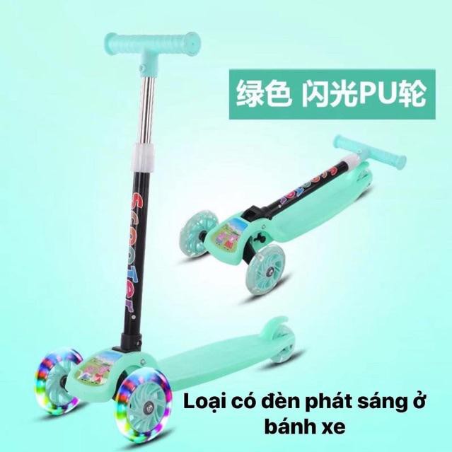 XE TRƯỢT SCOOTER MẪU 02 MỚI CÓ BÁNH XE PHÁT SÁNG MỚI