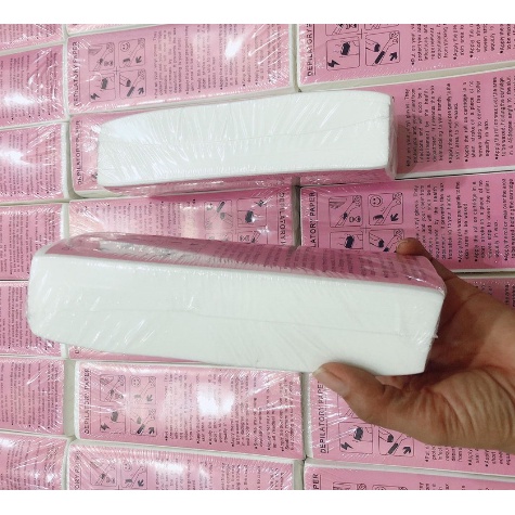 Giấy wax lông 100 miếng loại dầy