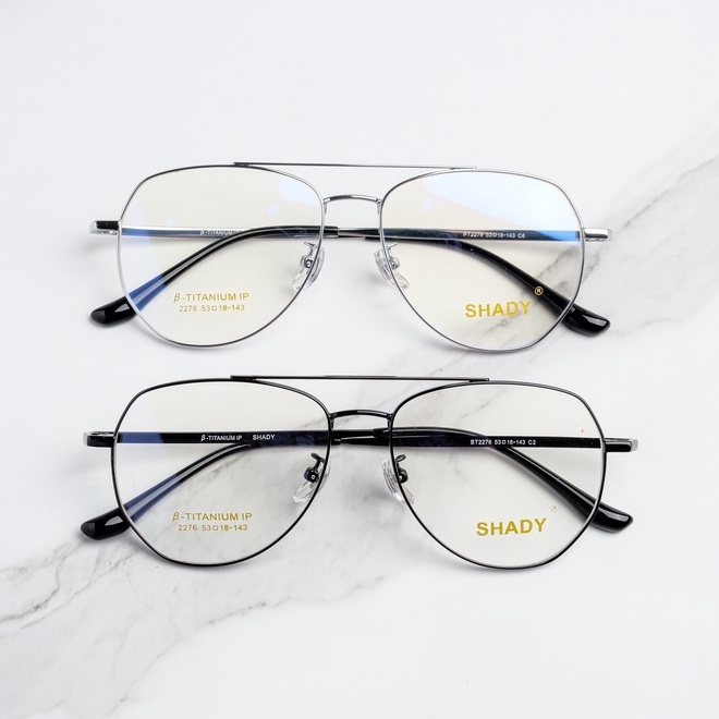 Gọng Kính Cận Titanium Shady Unisex G2299 (Nhiều Màu)