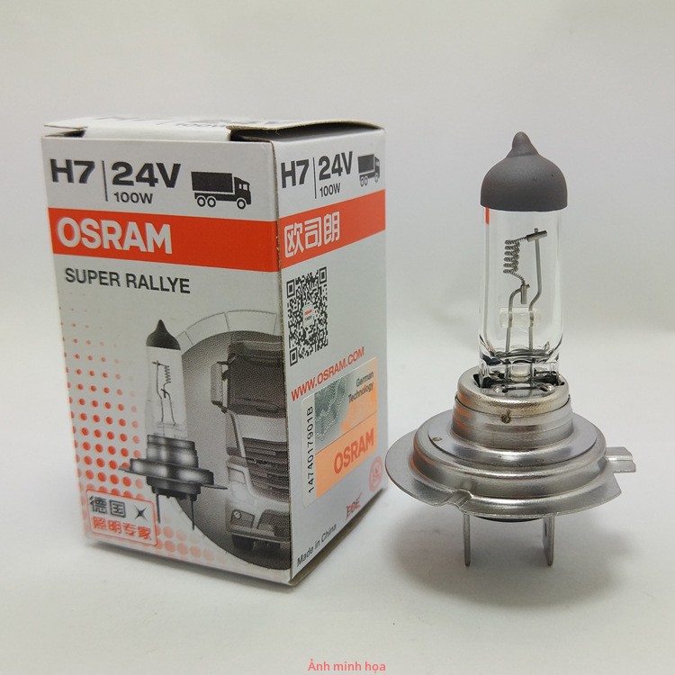 Bóng Đèn Pha Osram Chân H1 H3 H4 H7 Dùng Cho Ô Tô Xe Tải [24V _ 100W]