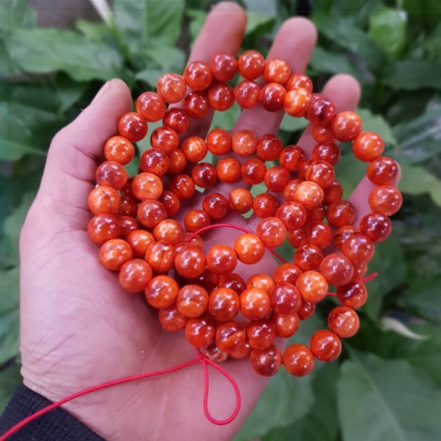 Chuỗi tràng hạt 108 cỡ 6 ly/ 8 ly vòng cổ , vòng tay gỗ huyết long may mắn bình an -hàng đẹp