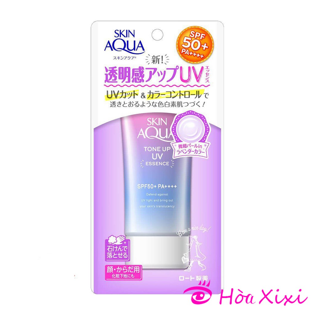 Kem chống nắng Skin Aqua Tone up SPF 50+ dạng tuýp Essence 80g và dạng xịt 70g nội địa Nhật Bản