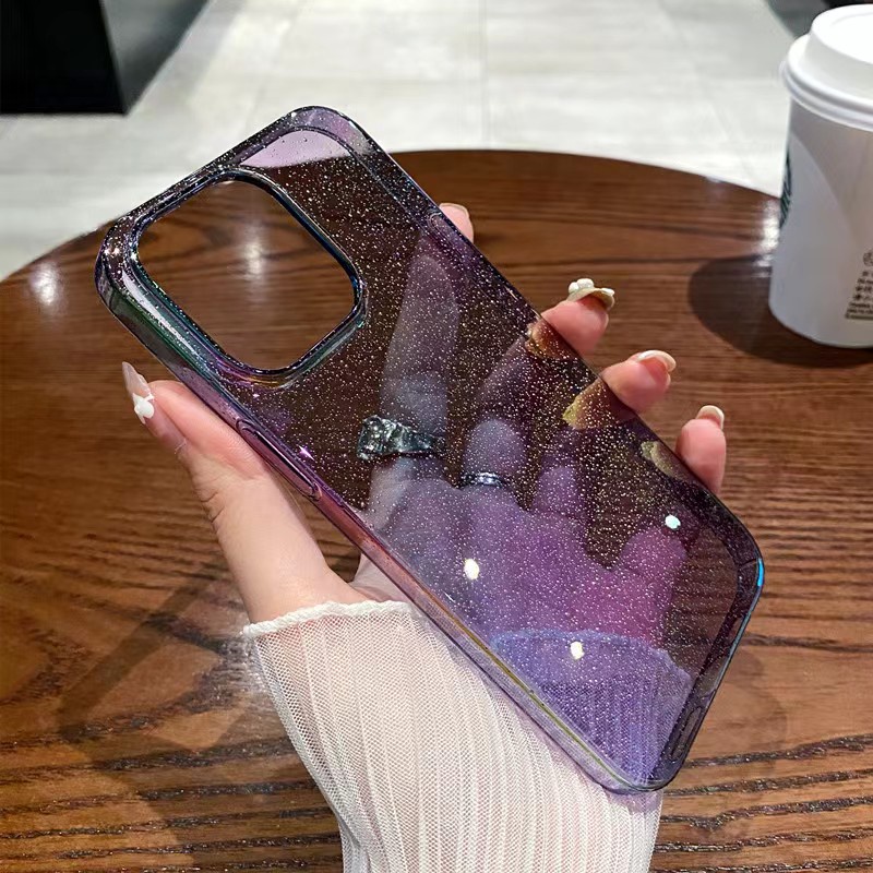 Ốp Điện Thoại iPhone 14 13 12 11 Pro max 14 plus x xs xr xsmax Silicon case ốp lưng điện thoại ip 14 13 promax PC Cứng Chống Sốc Nhiều Màu Sắc Lấp Lánh Sang Trọng Cho