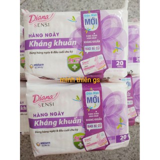 Băng vệ sinh Diana Sensei Hàng Ngày Kháng Khuẩn gói 20 miếng