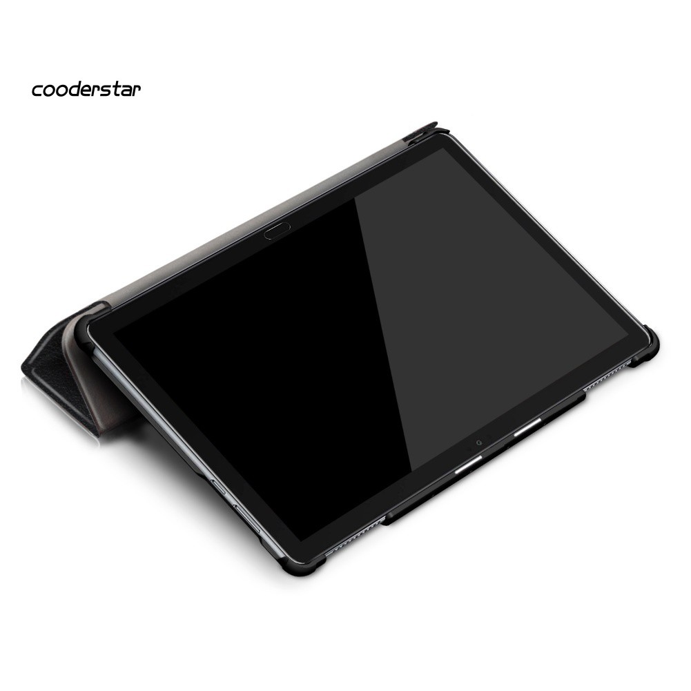 Bao Da Nắp Gập Kiêm Giá Đỡ Cho Huawei Mediapad M5 Lite