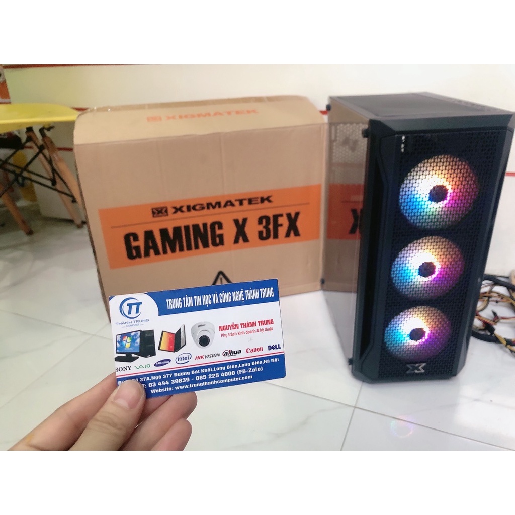 Vỏ Case (Vỏ máy tính) Xigmatek Gaming X 3FX - MỚI Sẵn 3 Fan ARGB Chính Hãng Mai Hoàng