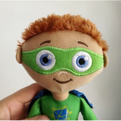 20cm Stuffed Toys Rare Learning Curve PBS Show Super Why Whyatt Wyatt Boy Kids Plush Doll