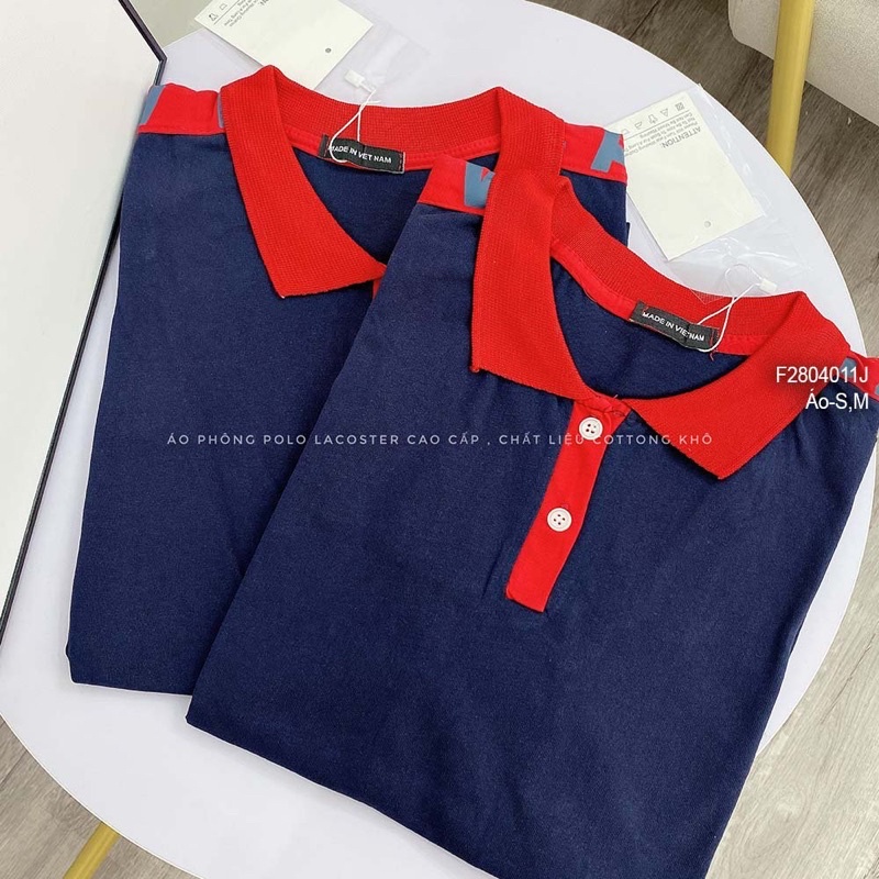 Áo thun cá sấu màu xanh đen