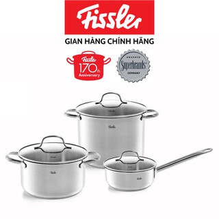 [CHÍNH HÃNG] Bộ nồi inox cao cấp Fissler San Francisco 3 món