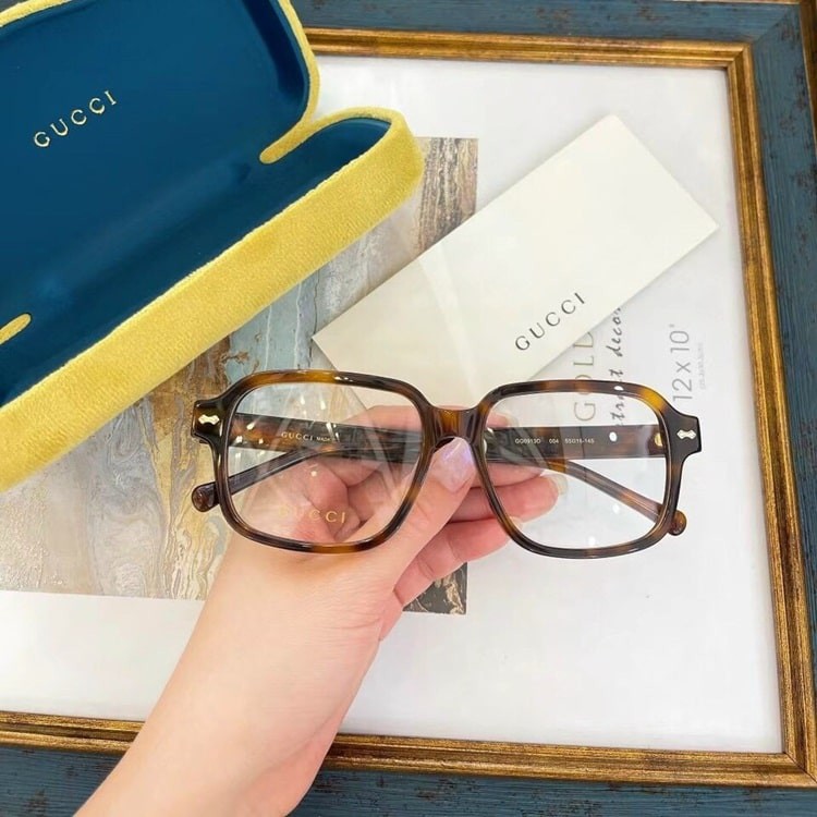 Gọng kính nam nữ Gucci Nam , Kính mắt thời trang,Tặng mắt cận khi mua gọng kính