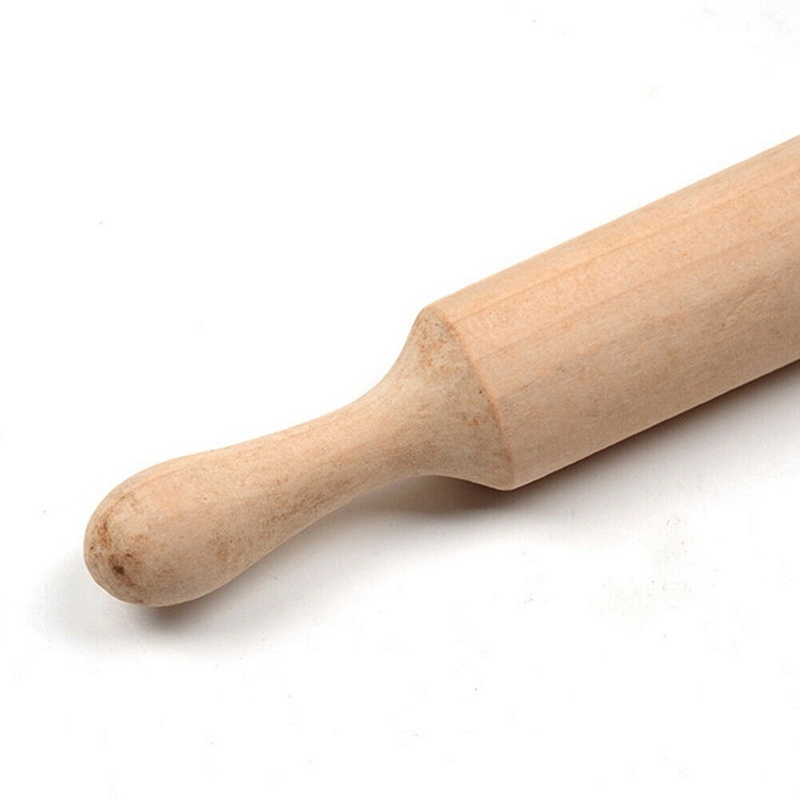 Non-stick Wooden Rolling Pin/ Baking Cookies Chapati  Pizza Dough Roller/ Kitchen Baking Utensil