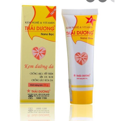 Kem nghệ Thái dương có Nano bạc - ngừa mụn, ngừa thâm nám, côn trung cắn tuýp 20g