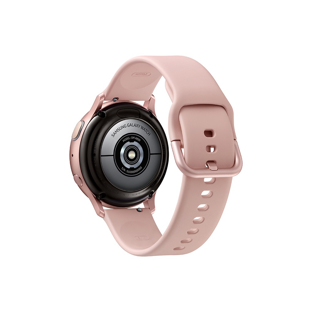 Đồng Hồ Samsung Galaxy Watch Active 2 (40mm) Viền Nhôm Dây Silicone Hồng