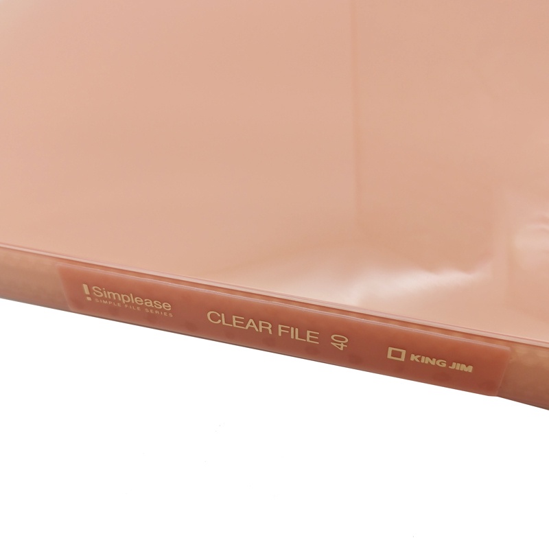 Bìa 40 Lá A4S - King Jim 186-40GSV - Coral Pink