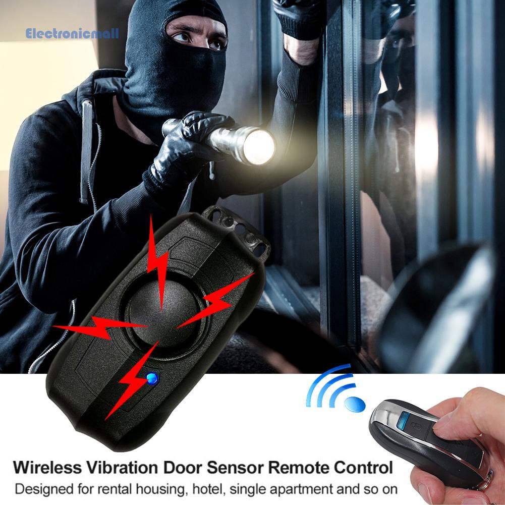 ElectronicMall01 Electric Wireless Motorcycle Bike Alarm Anti-Theft Security Vibration Detector AK-1301A 315MHz Car Key