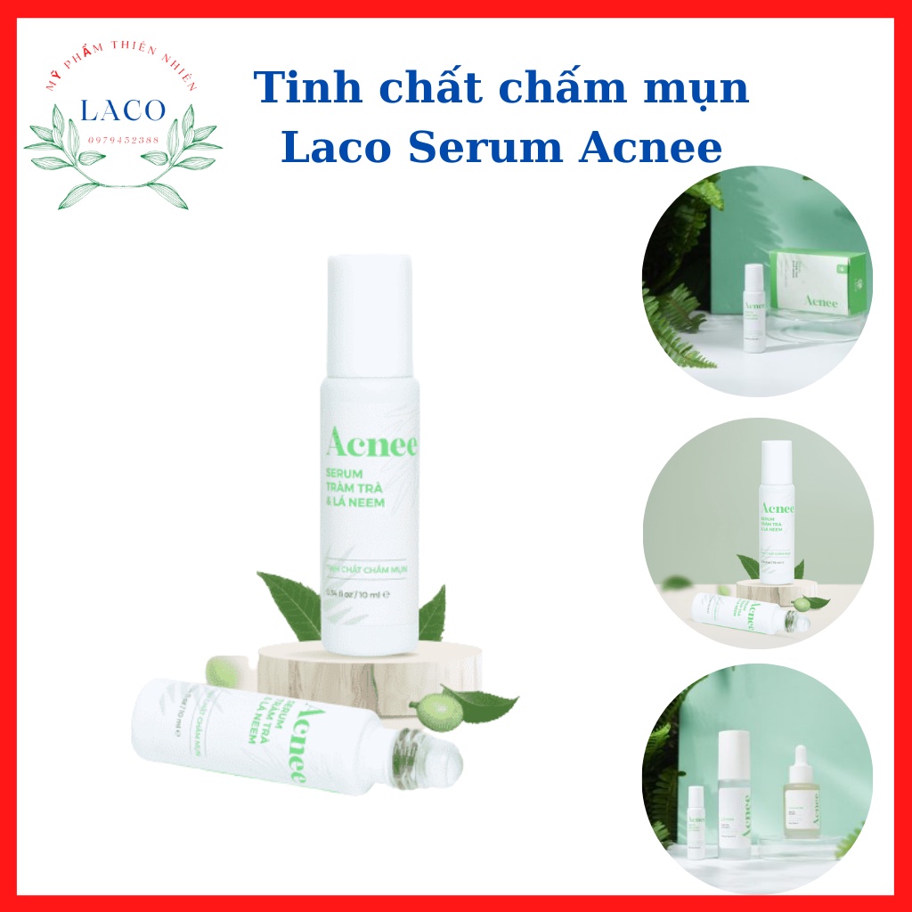 Serum chấm mụn LACO tràm trà & lá neem Acnee, giúp giảm sưng các vết mụn nhọt, trứng cá nhanh chóng, hiệu quả | BigBuy360 - bigbuy360.vn