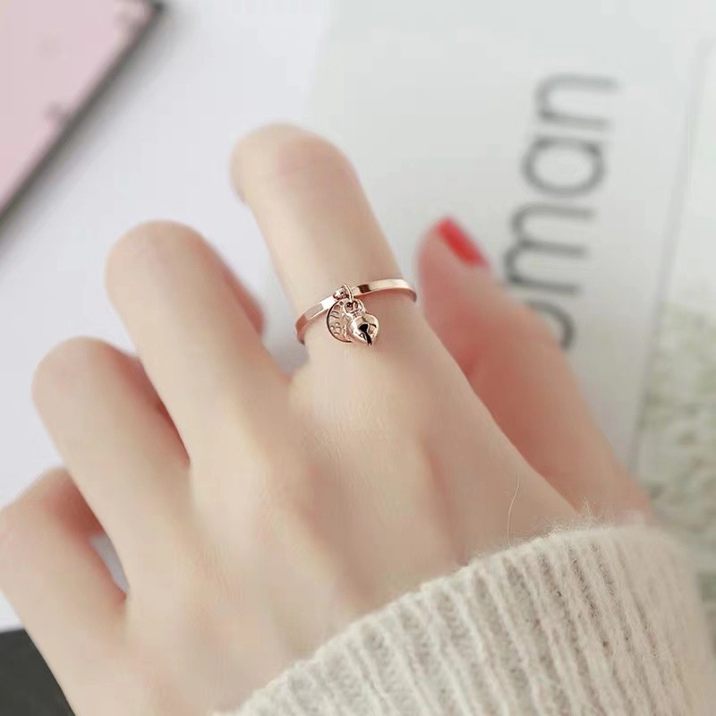 Chuông May Mắn Đồng Xu May Mắn / Nhẫn / Nhẫn Khớp Nối / Nhẫn Đuôi Không Gây Dị Ứ