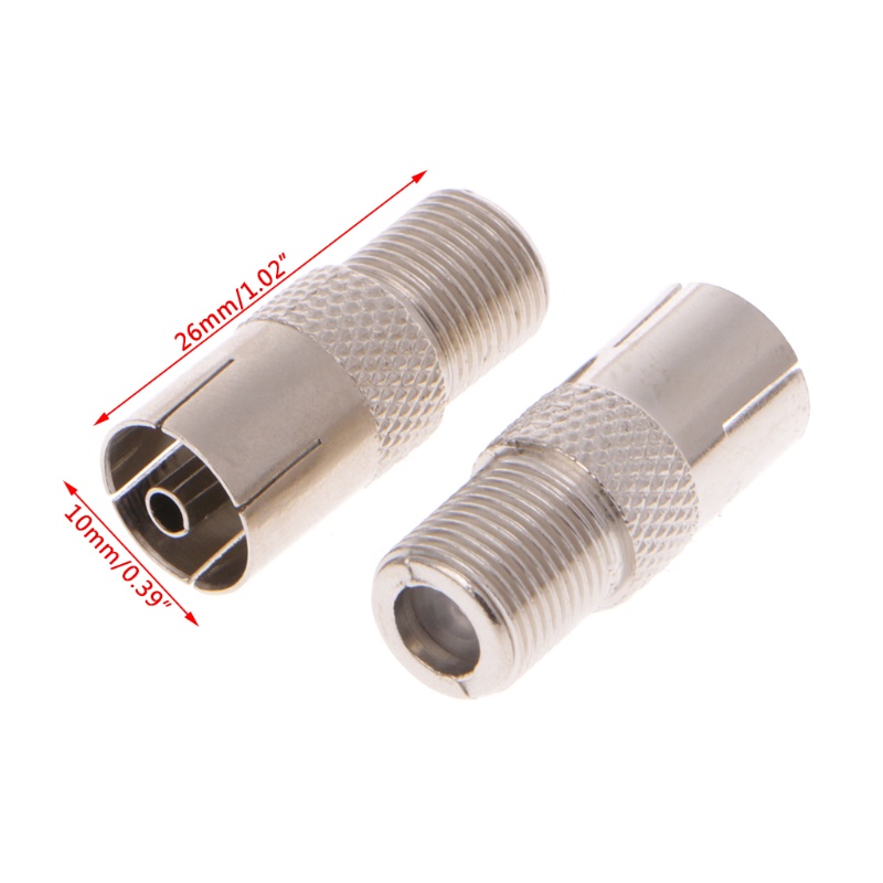 Set 10 Đầu Nối Chuyển Đổi Giắc Cắm Type F Sang Cổng Cắm TV PAL Female