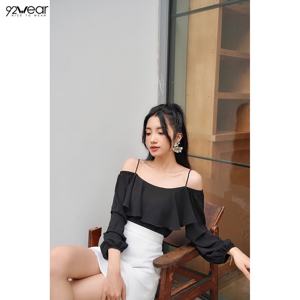 Chân váy ngắn 92WEAR dáng A cơ bản JAW0124 | BigBuy360 - bigbuy360.vn