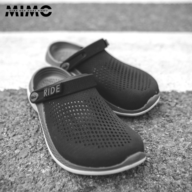 Dép Sục Literide New đen ghi, đen đỏ, đen vàng cá tính cho nam nữ