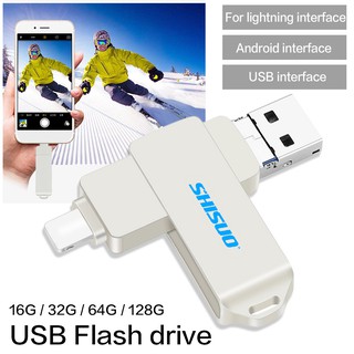 USB OTG 3 trong 1 cho Apple iPhone 16 / 32 / 64 / 128G