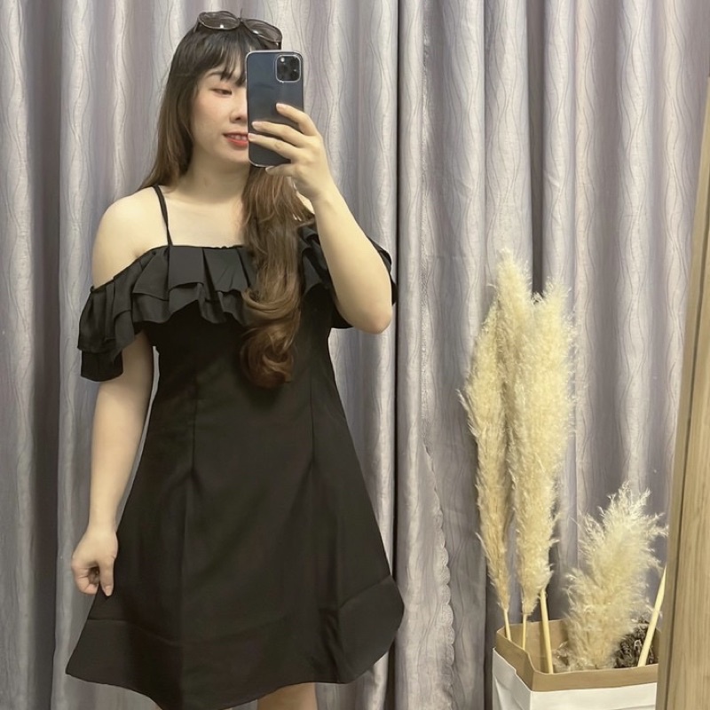 Đầm trễ vai xinh xắn bigsize 50-90kg